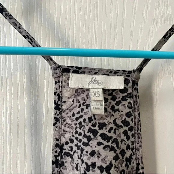 JOIE Women’s XS Cambridge 100% Silk Snake Print Mini Slip Dress Grey Black - Picture 6 of 10